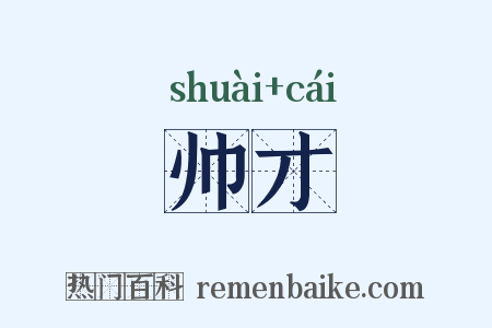 帅才是什么意思的图片